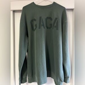 Lady Gaga Top Gun Maverick Military Sweatshirt Unisex XL Green Collector Item